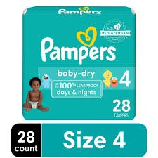 Pampers Baby-Dry Diapers Size 4 (50pcs)