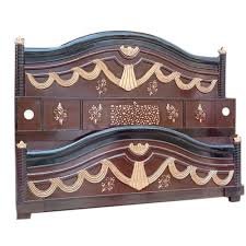 6x6 Wooden Bed With Headboard